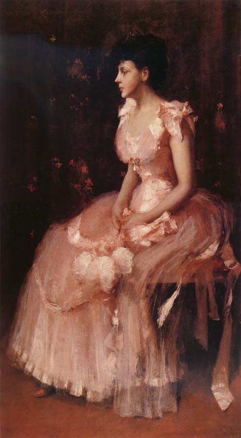 William Merritt Chase The girl in the pink